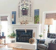 Fireplace Decor Simple For The Summer