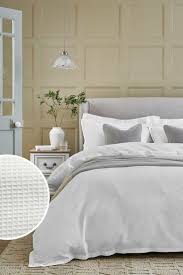 White Waffle Duvet Cover And