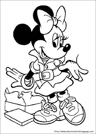 Even as a child, she had her trademark styling, her large bow tied on her head. Minnie Mouse Coloring Pages