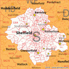 sheffield postcode area district and