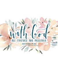 When god comes down by david wilkerson. With God All Things Are Possible 8 By 10 Scripture Art Print Matthew 19 26 Hand Lettered And Hand Painted Watercolor Designs By Blue Chair Blessing
