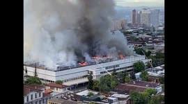 Los bomberos desconocen la causa del incendio en el hospital san borja de arrarán. 4u24ljpvvkg0fm