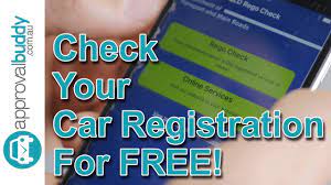 how to check your car registration for