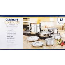 cuisinart stainless 13 pieces cookware