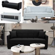 faux leather sofa bed