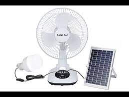 solar powered two fan system 2 fans 1