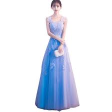 Amazon Com Dafrew Banquet Evening Dress Elegant Noble Long