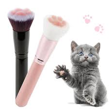 cute cat claw face brush loose powder