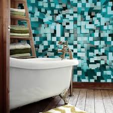 Wall Mural 3d Squares Blue Dd118887 A S