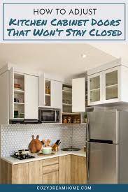 how to adjust kitchen cabinet doors