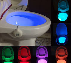 color toilet sensor lights