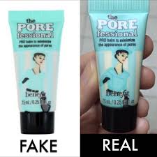 spot fake benefit cosmetics s