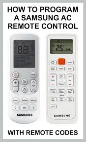 how to program a samsung ac remote control