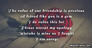 i am sorry messages for friends