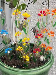 Fused Glass Garden Stakes