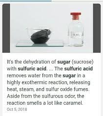 Glucose Is Mixed With Sulfuric Acid