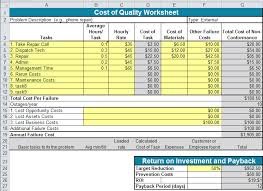 Time study templates free kasma thaigasma org. Cost Of Quality Template In Excel Cost Of Quality Worksheet
