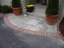 Brick Front Porch With Border