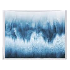 Blue Ink Pattern On Wall Tapestry Wgt