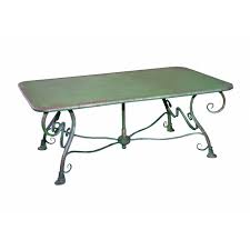 Une table basse, est un élément décoratif à part entière. Table Basse De Jardin Rectangulaire En Metal Fer Forge Arras
