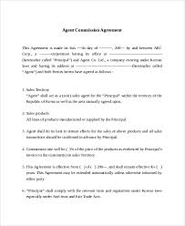 9 Commission Sales Agreement Templates Word Pdf Pages