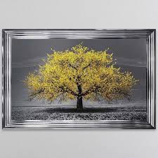 Yellow Cherry Tree Framed Wall Art
