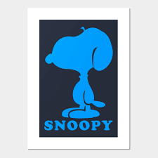 snoopy silhouette snoopy posters