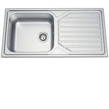 These sinks are large and deep, and you will have enough space to clean most objects in your kitchen. Clearwater Okio Large Single Bowl Stainless Steel Sink Kitchen Sinks Taps
