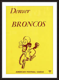 1960 denver broncos brown and yellow