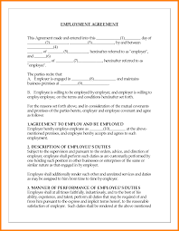 7 Employee Contract Form This Is Charlietrotter