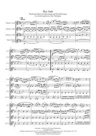 It focused on the vocals of mccartney with a piano accompaniment and added instrumentation at the song continues in sections. The Beatles Hey Jude Clarinet Quartet Sheet Music Pdf Download Sheetmusicdbs Com