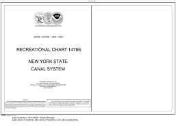 Noaa Chart 14786 Small Craft Book Chart New York State Canal System Book Of 61 Charts