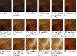 Red Brown Red Hair Color Chart