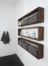With the right bathroom shelves in the right place(s), your bathroom becomes an oasis. Diy Lite Double Bathroom Storage With Easy Build Box Shelves Diy Bathroom Decor Diy Wall Shelves Diy Bathroom