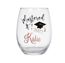 Personalized Stemless Wine Glass For