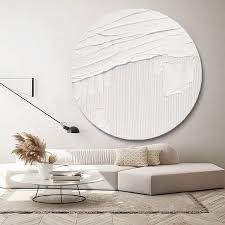 White Textured Art White Abstract Wall