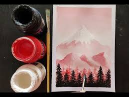 Easy Poster Colour Scenery Painting