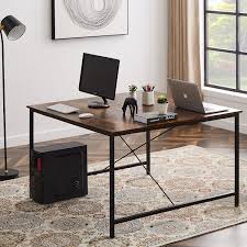 It comes with a special design to accommodate two computers. Inbox Zero Home Office Extra Large Computer Desk 47 X 47 Inch Two Person Desk Double Workstation Desk 2 People Office Desk Writing Desk Brown Wayfair