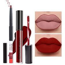 matte lipstick and lip liner makeup set