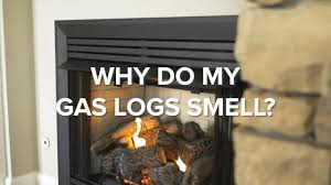 why does my gas fireplace smell you