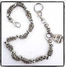 Wallet Chain Stainless Steel With Skull