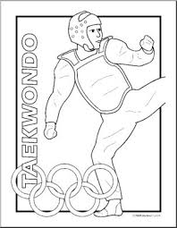 The idea behind these sports games is to help contribute to a peaceful and better world by educating people, through sport and excellence. Coloring Page Summer Olympics Taekwondo Abcteach