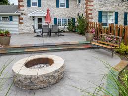Stamped Concrete Fire Pits Stamped