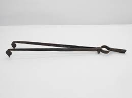 Hand Hammered Tongs Fireplace Tool