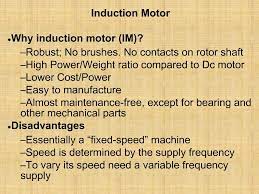 ppt induction motor why induction