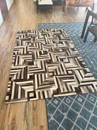 cowhide leather carpet rug furniture