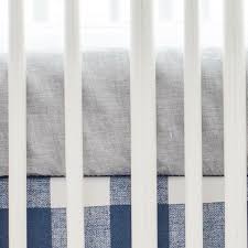 navy and gray crib bedding new