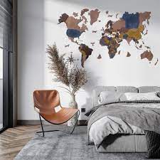 Wooden World Maps