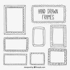 vector collection of hand drawn frame