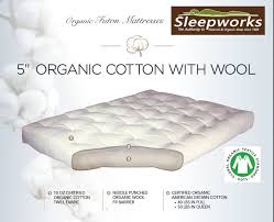This plain fabric can mix and match any kind of home. Organic Cotton 5 Inch Futon Mattress Sleepworks